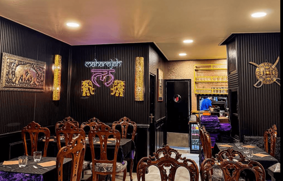 Intérieur du restaurant Le Maharajah