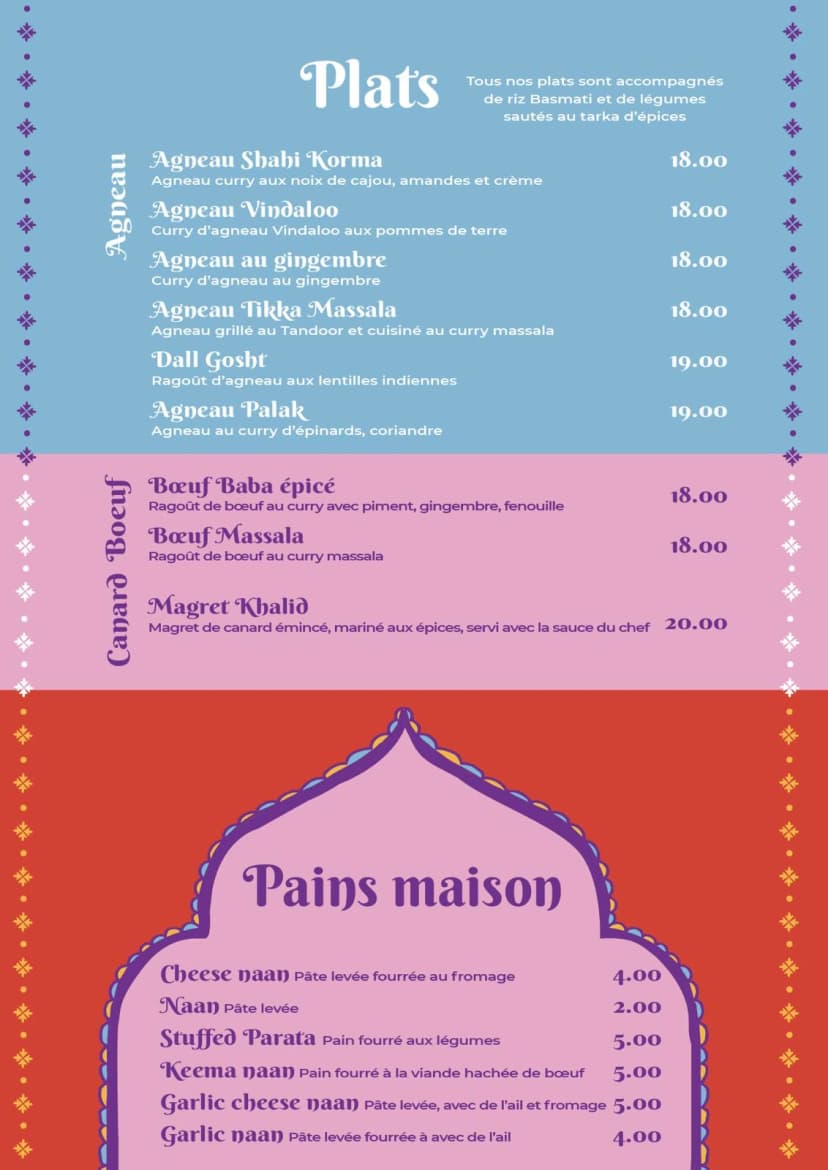 Menu page 6